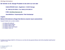 Tablet Screenshot of dr-atzinger.de